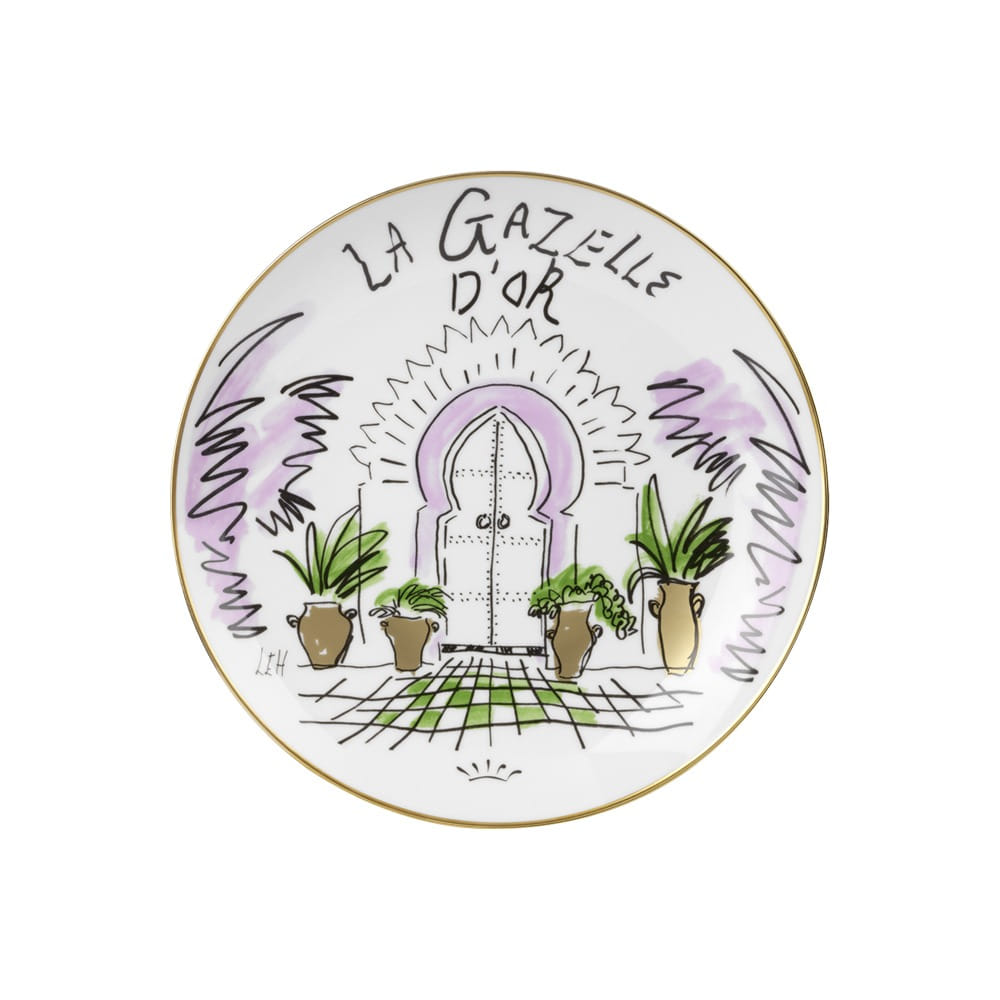 Designer Plate (LA GAZELLE D&#039;OR - Marrakech)